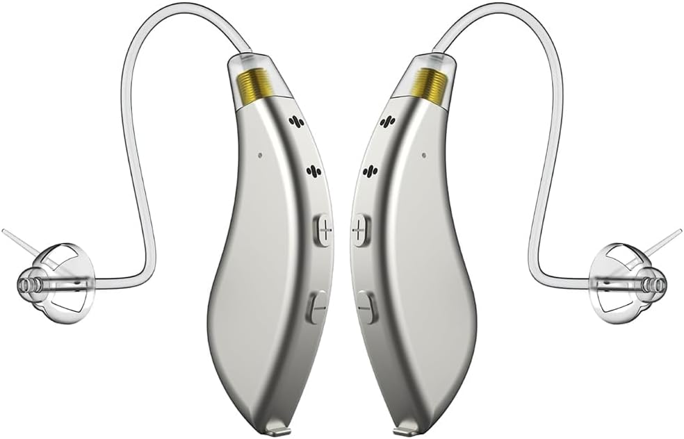 BlaidsX Pro Programabil Audiere SIDA pentru adulţi cu aplicaţie mobilă, Audiere Test & Zgomot Anulare, Audiere SIDA pentru Seniori cu Bluetooth, Dual Mic & 48 Canale DSP 