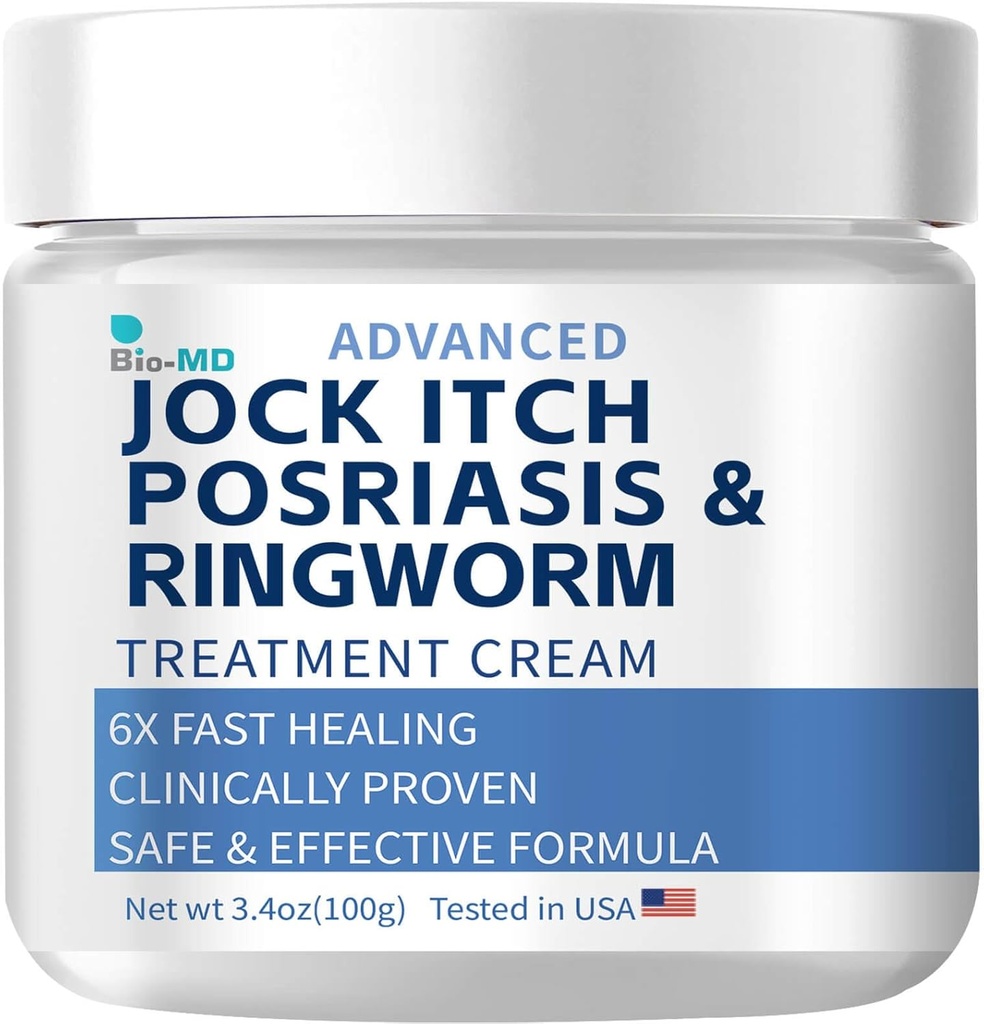 Bio-MD Jock Itch Cream, Jock Itch Cream Extra Putere pentru bărbaţi şi femei, Psoriazis Cream, Ringworm Tratament pentru oameni, Itch Cream - puternic şi rapid ajutor