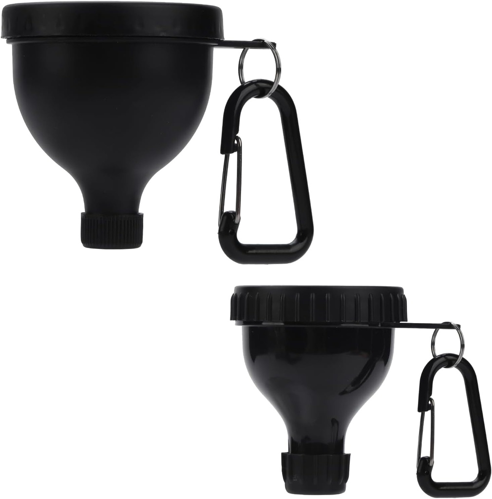 2 buc Container cu pulbere de proteine, Container portabil cu pulbere de proteine, Funnel cu pulbere de proteine, Funneluri cu flacon de apă pentru amestecuri de pulbere, Pre Workout/ Supliment de gimnastică Keychain Funnel (50ml+100ml)