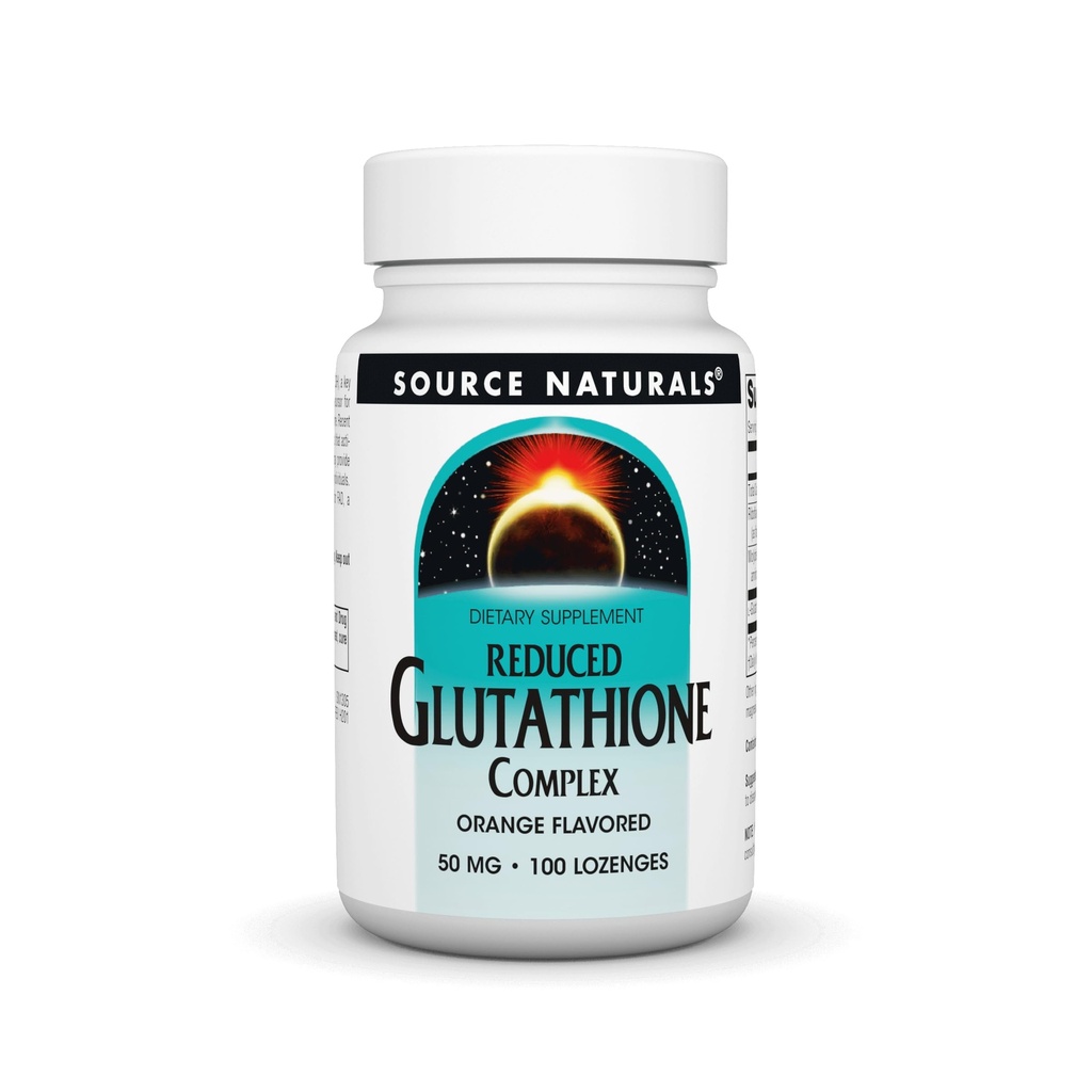 Sursa Naturals redus Glutatione Complex 50 mg Orange Aromat - 100 Lozenges