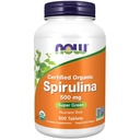 ACUM alimente Suplimente, Spirulina organică 500 mg cu vitamine, minerale și GLA (acid gamma-linolenic), 500 comprimate