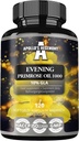 APOLLO'S HEGEMONY Evening Primrose Oil 1000 mg cu vitamina E - conține 100 mg de acid GLA - 120 capsule Softgel - 4 luni de aprovizionare - Supliment alimentar pentru a sprijini echilibrul hormonal și sănătatea pielii