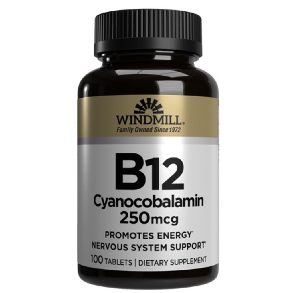 Vitamina B-12 TABS 250 MCG dimensiunea MMIL: 100