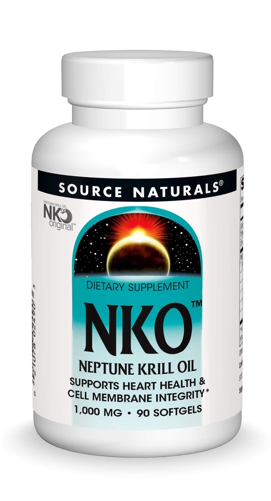 Sursa Naturals NKO Neptun Krill ulei, sprijină Heart Health and Cell Membrane Integritate*, 1000 mg - 90 Softgels