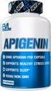 Evlution Pure Apigenin Supplement from Chamomile Extract - Relaxare Apigenin 50mg Bioflavonoid Stres and Mood Support Nutrition High Biodisponibil Vegan non-GMO Herbal Sleep Supplement