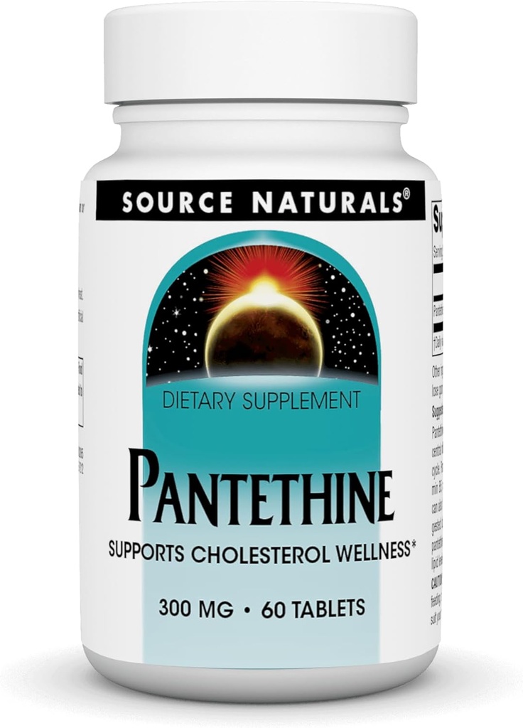 Naturals sursă Pantethine, susţine Cholesterl Wellness*, 300 mg, 60 comprimate