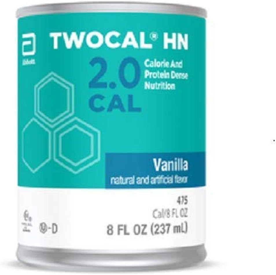 Twocal HN Calorie și Proteine Dense Nutriție, gata de utilizat, Vanilla, 8-Ounce cutii (Pachet de 24)