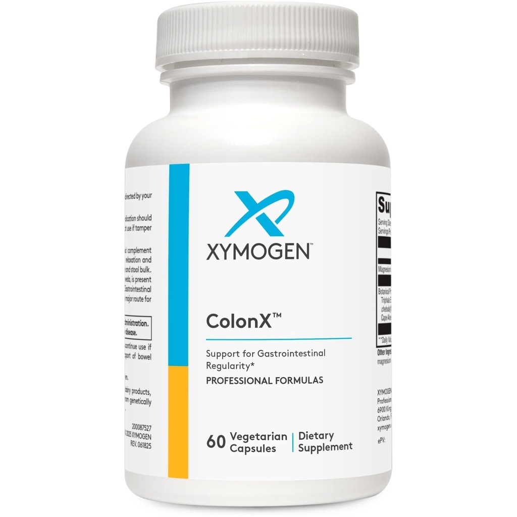 XYMOGEN ColonX - Suportă Motilitatea GI, Stool vrac, Digestion, Asimilare și Eliminare - Triphala Supliment cu Citrat de magneziu, Capul Aloe (60 capsule)