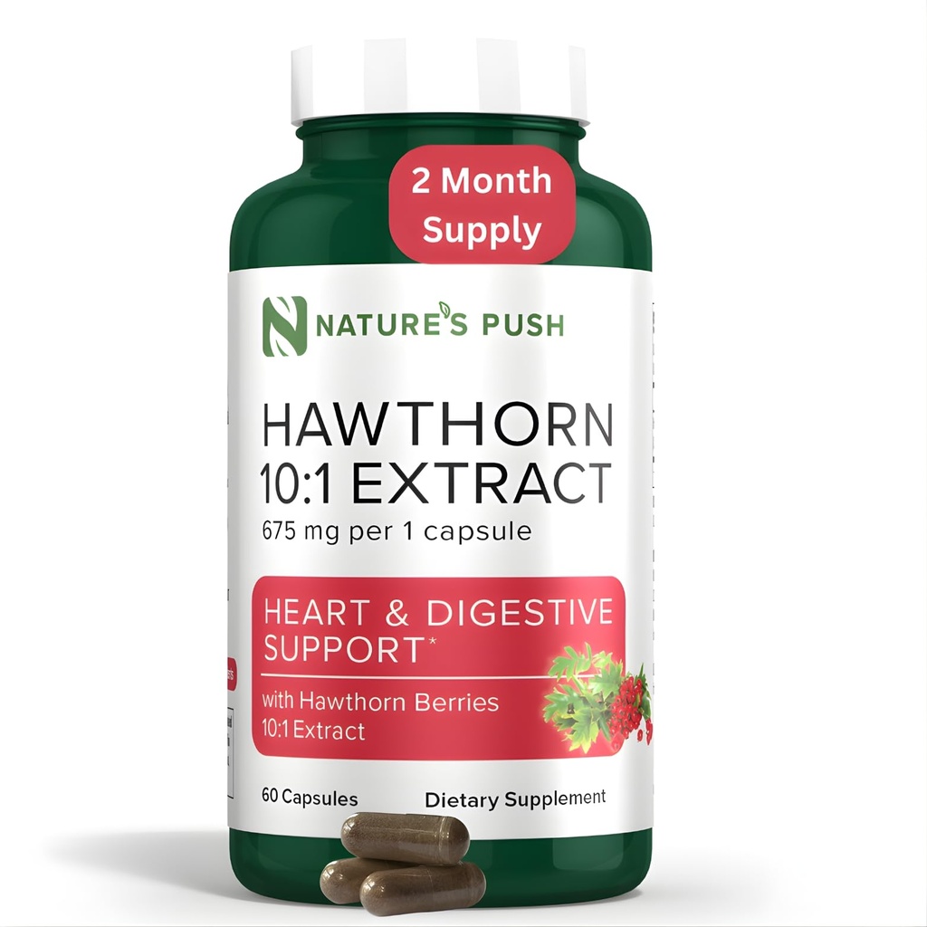 Super Potent Hawthorn Berry 10:1 Extract capsule pentru Digestion Heart Health și suport Glycemic - Extra Putere Capsule Hawthorn Berry - Non-GMO Gluten GMP gratuit Vegan SUA 2 luni de aprovizionare