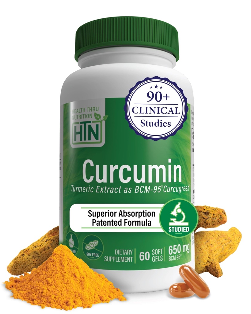 Sănătate Thru Nutriție Curcumin 650mg BCM-95 Curcugreen 