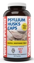 Yerba Prima Psyllium Husks Caps, 625 mg, 400 capsule - Fibra naturala pentru barbati si femei - Supliment de suport pentru regularitate