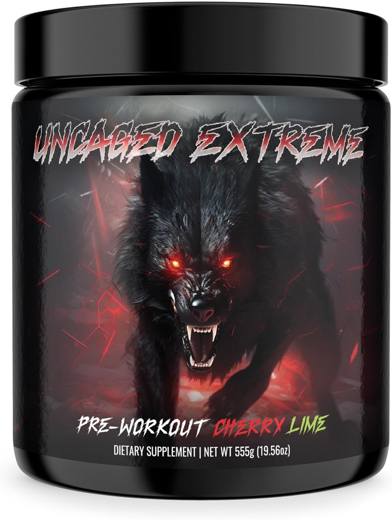 Extreme praf de pre-workout nedecupat - Energie Extremă, Focus, Oxid de azot și pompa musculară - Formula extremă cu L-Citrulină, Beta-Alanină, Rhodiola Rosea - 30 Servings - 1.22 Lire - Lime