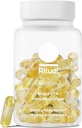 Ritual Omega 3 - Vegan - Stiinta-Backed Doza de DHA & EPA Acidi grasi in 2:1 Ratio, Biodisponibil, Brain and Heart Health Support, Minimal Burp-Back, Sustenabil surse de microalge, 30 zile de aprovizionare