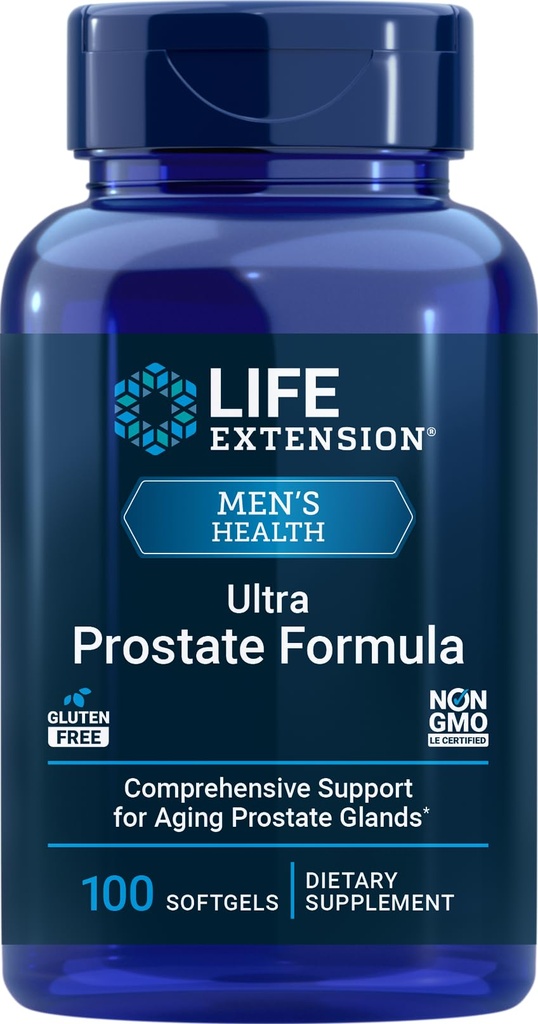 Extensie de viaţă Ultra Prostat Formula, 100 Softgels, Supliment natural pentru bărbaţi