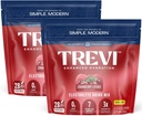 Electroliţi fără zahăr TREVITM - Pachete cu pulbere de hidratare pentru băuturi - 56 Count - Cranberry Lychee