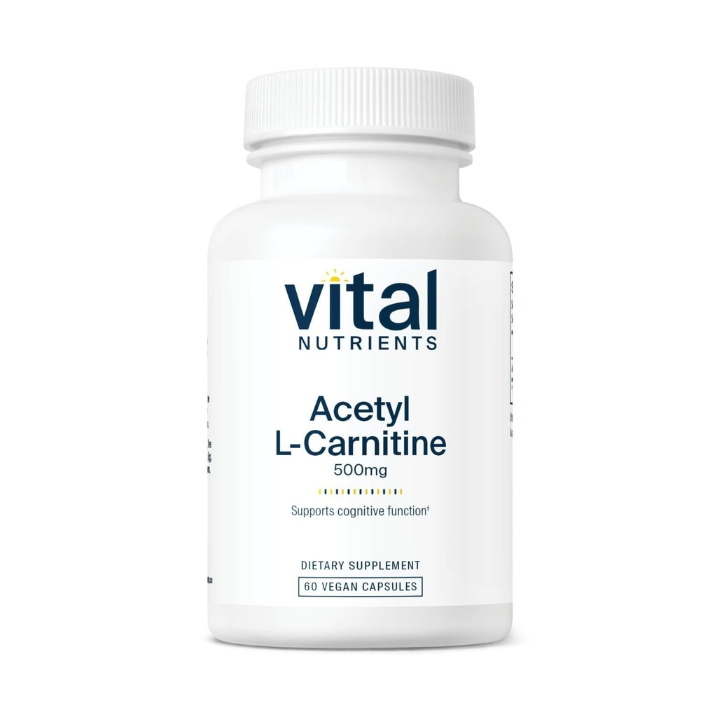 Vital Nutrients Acetil L-Carnitina 500mg 