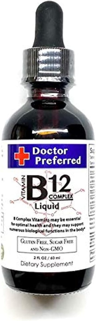 Vitamina B12 complex lichid picături sublinguale rapid absorbţie B2, B3, B5, B6 şi B12. 2 fl oz - 60 zile de aprovizionare