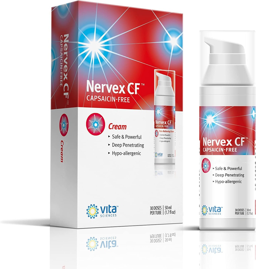 Vita Sciences Neuropatie Relief for Hands and Feet - Powerful Cream Formula for Burning, Tingling, and Numbness - with Arnica, B12, B1, B5, B6, E, MSM, Aloe, and Coconut Oil Base - Capsaicina-Free