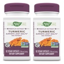Natura's Way Turmeric Max Potency Premium Extract - Turmeric Supplement for Joint Support* - with Turmeric Extract - for Men & Women - Gluten Free - 60 Vegan Capsules (Pack of 2)