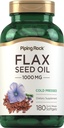 Piping Rock Flaxseed Ulei 1000mg Softgel Capsule 