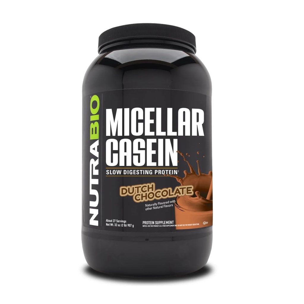 NutraBio Casein Pudră de proteine, Micellar Casien pulbere, 25g Proteină de digerare lent, vă ajută să vă păstrați complet, Overnight musculare de recuperare și creștere, BCAA & EAA, Gluten gratuit, Soy gratuit, 2lb ciocolată