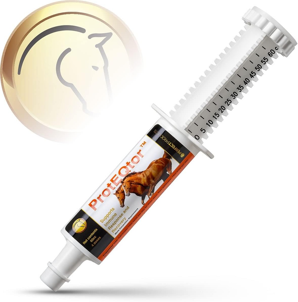 Produse perfecte ProtEQtor 4-Dose Horse Immune Booster și Equine Seasonal Alergy Relief Paste, 60cc