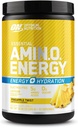Optimum Nutriție Amino Energy Powder Plus Hidratare, cu BCAA, Electroliti, și Cafeina, Twist Ananas, 30 Serviri (Packing May Vary)