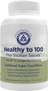 Sanatos la 100, Sicilian Secret Marea Mediterană Diet, Superfood, Sustine stil de viata sanatos, (cu Resveratrol, Rosemary, Extract de semințe de struguri, Bergamot Extract) Boost Imunitate, 90 capsule, 30 Serviri