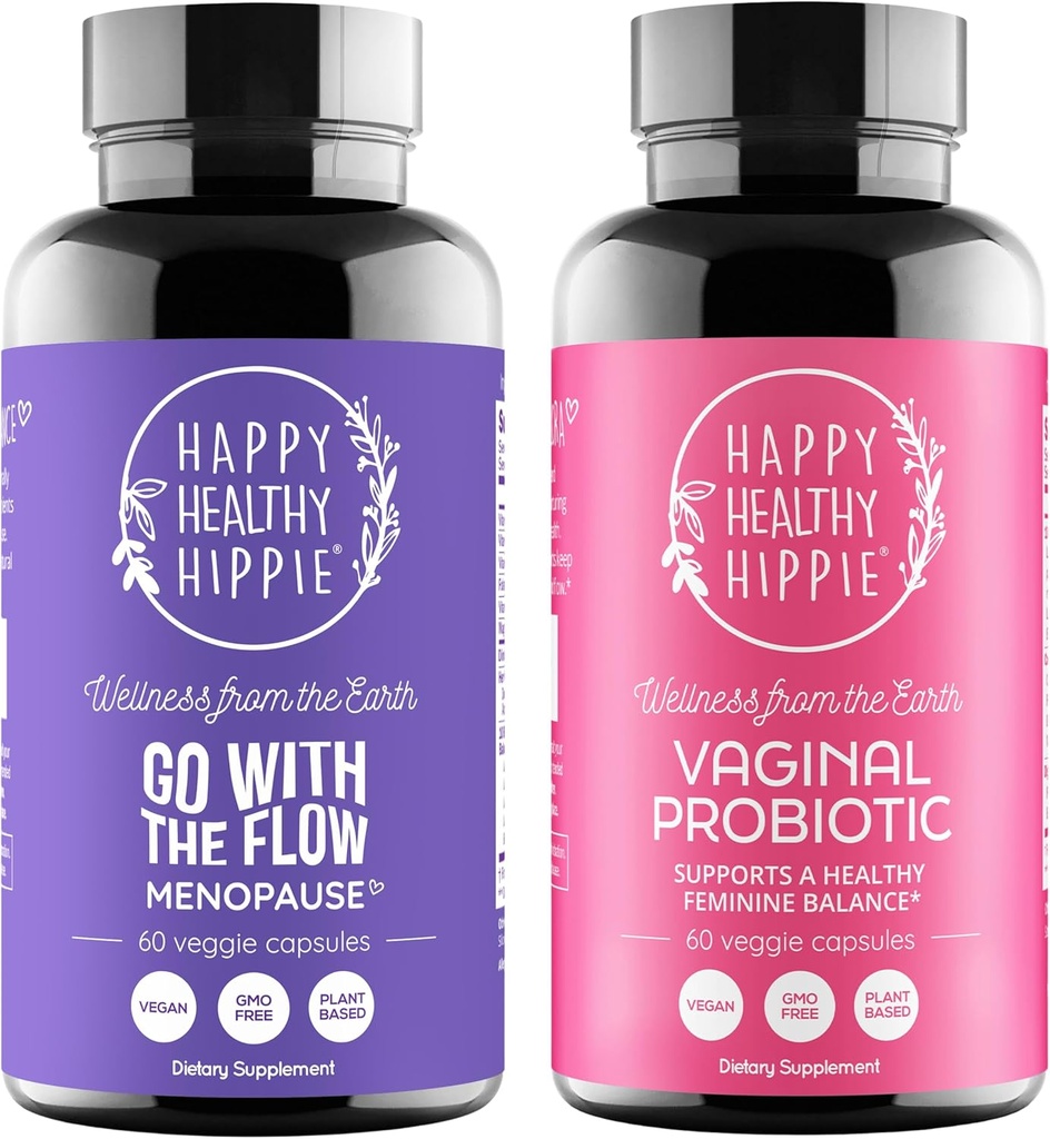 Hippie Probiotice Vaginale fericite pentru femei & Du-te cu Menopauza suport