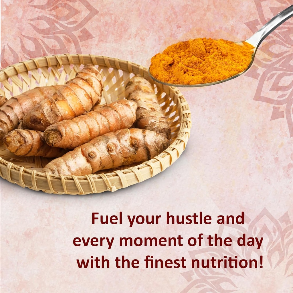 Reddy Naturals Turmeric Curcumin with K2 D3 and Black Pepper - Natural Supplement for Joint, Bone & Immune Health - Water-Soluble Powder with Honey - 4.2 oz (120g)