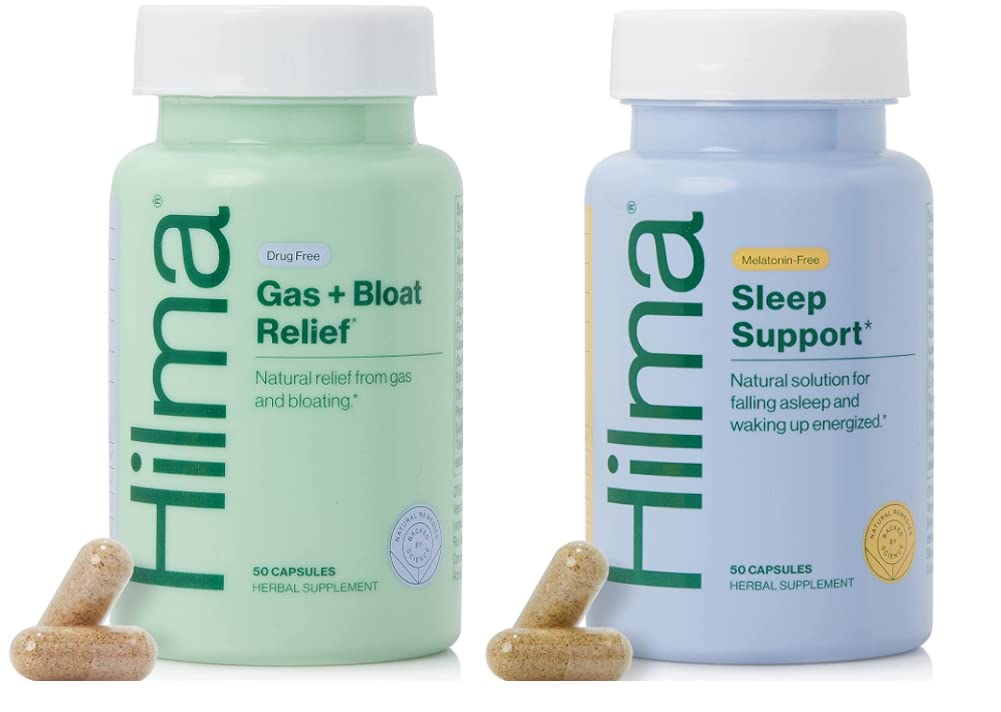 Hilma Natural Gas & Blooting Relief and Sleep Support Bundle