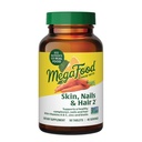 Megafood Skin, Nails & Hair 2 - Vitamine pentru femei si barbati - Biotina, Vitamina A, Vitamina C, Zinc, Vitamina B6, Vitamina E, Acid pantonic - Vegan - Made without 9 Food Allergens - 90 Tabs (45 Servings)