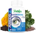Parker Naturals Optimal Eye Health Vitamina si Suplimentul mineral, Suplimente si Vitamine pentru vedere cu vitamina C & E, Lutein & Zeaxanthin Suplimente, 60 Capace