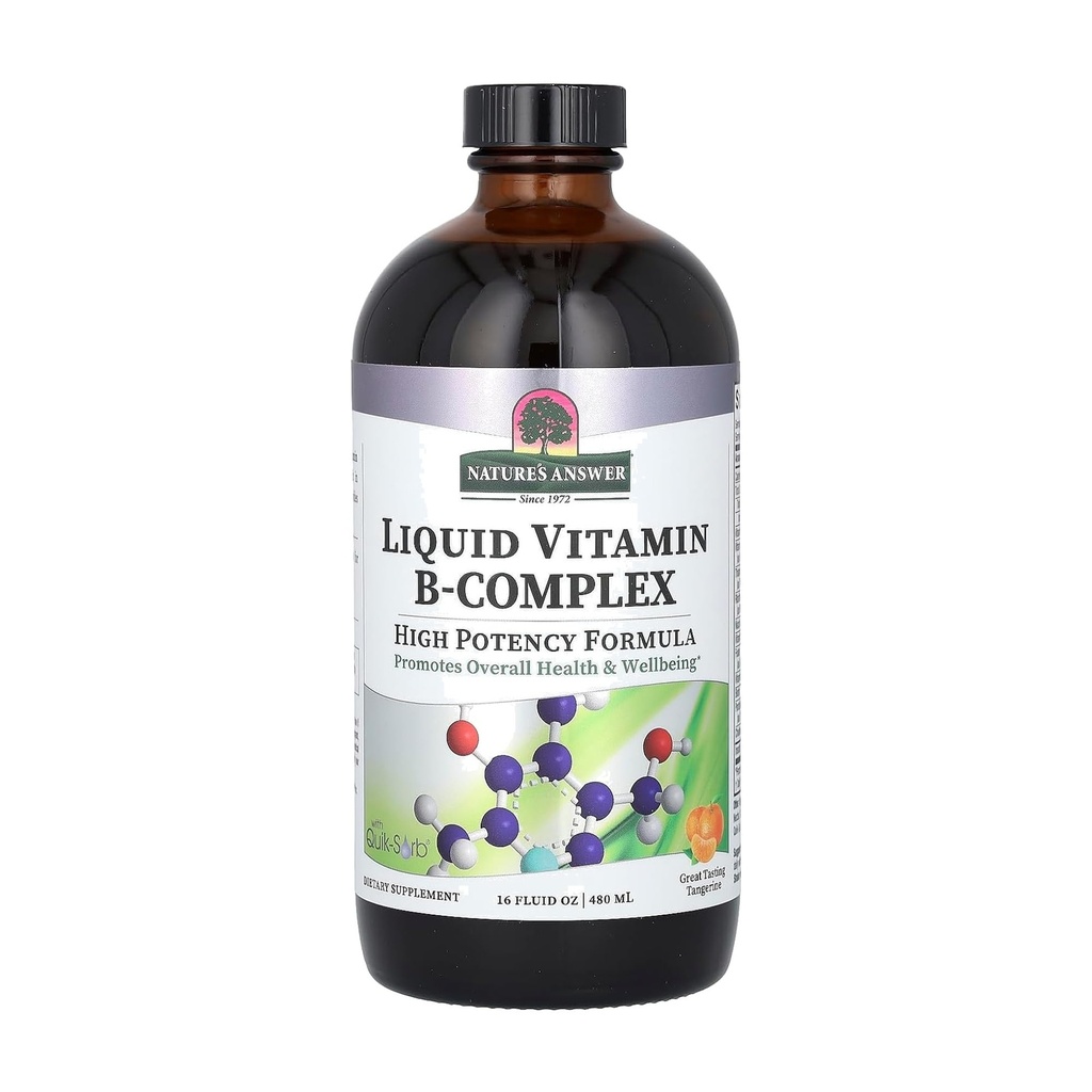 Natura's Răspuns lichid vitamina B-complex suporta niveluri de energie sanatoase 