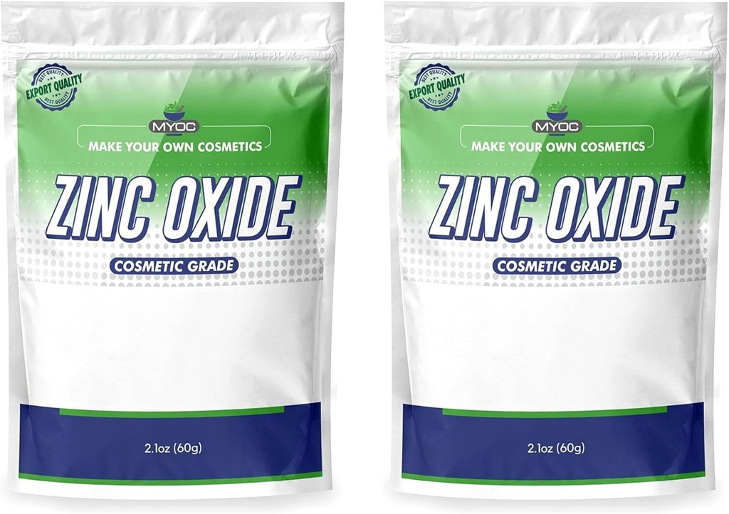 Pulbere albă de oxid de zinc-60 Gm (2,11 Oz (pachet de 2)