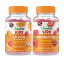 Calciu de viață cu vitamina D Copii + Probiotic 2 miliarde CFU Copii, Gume Bundle - mare Tasting, Supliment de vitamine, Gluten gratuit, OMG gratuit, Gummy masticabil
