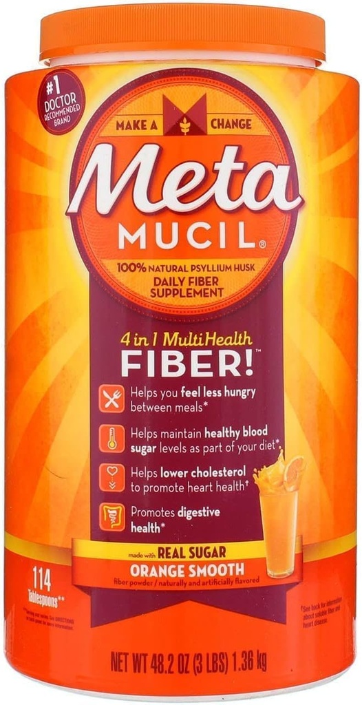 Metamucil Orange Smooth Dimensiune 114 doze