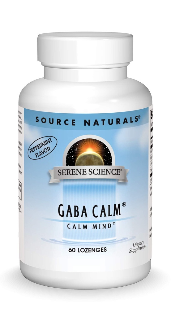 Sursa Naturals Serene Science, GABA calm Quick Dissolving Peppermint Flavor* - 60 Lozenges