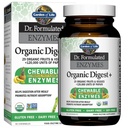 Gradina de viata Enzime digestive cu Papain, Bromelain si Lipase pentru absorbtie nutrienta si suport de digestivie, aroma de fructe tropicale, Supliment alimentar, Certified Vegan, 90 Chewables