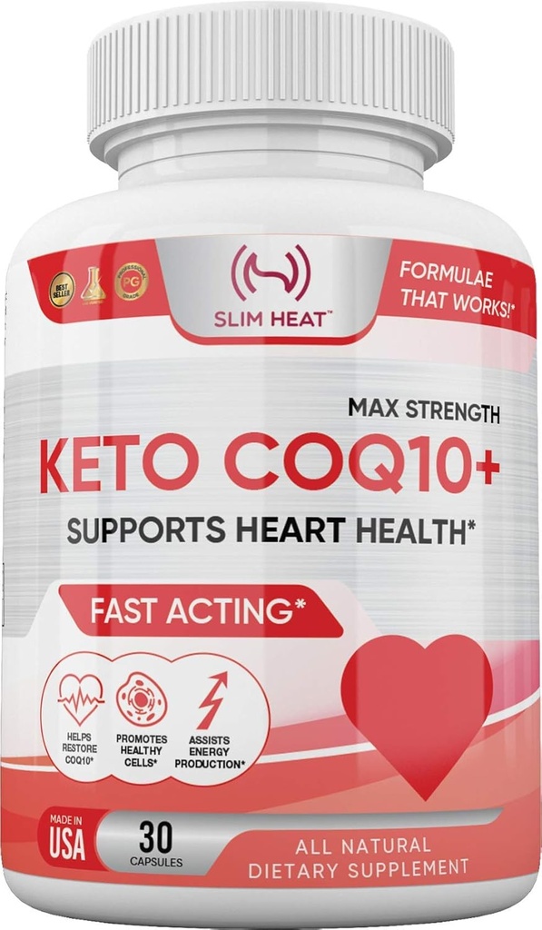 CoQ10 200mg - Formula de absorbtie rapida pentru femei si barbati - Suporturi inima sanatoasa - Toate Suplimentul de Coenzime Naturala Q10 - Non OMG, Made in USA - 30 zile de aprovizionare