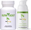 NutriGout Uric Acid Supliment și Extra Putere comun Discomfort Ajutor Cream Topical