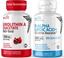 Fusions Natural Urolitin A Diacetat 500 mg & R Acid lipoic 600 mg (60 capsule) - Antioxidant/Energizant Bundle