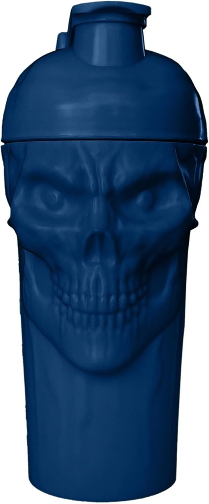 JNX SPORTS Blestemul! Sticla Shaker Skull, 24-Ounce, Navy Limited Edition, Supliment Mixer cu Classic Loop Top