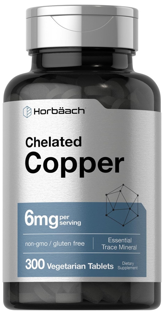 Horbäach supliment Chelated Copper 6mg 