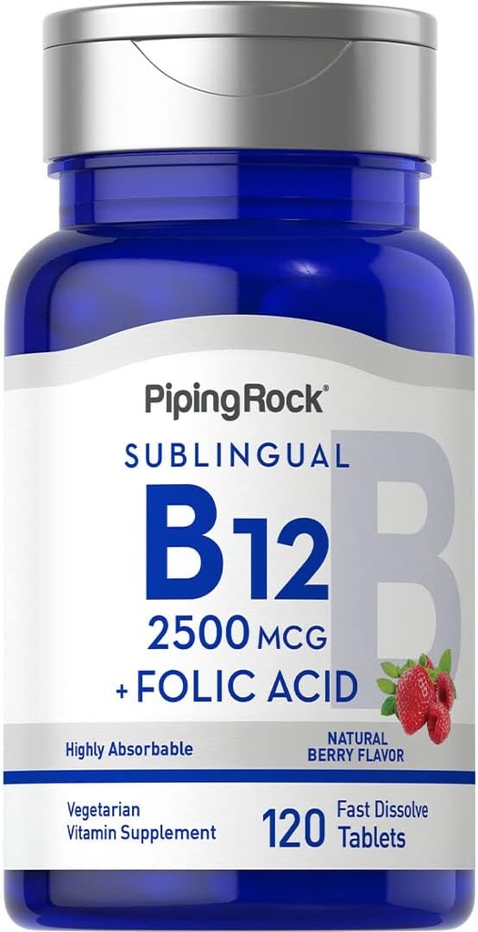 Piping Rock Vitamina B12 Sublingual 