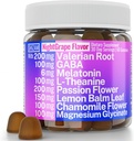 SHIZAM Valerian Root Chamomile Gummies, Ajutor pentru calm și stres pentru copii și adulți, Capsule Extract de tinctură picături Pastile Mestecabile Ceai lichid Alt, Supliment, Roots Valarian Organic Sleep 500mg Herb