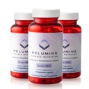 Relumins Advance Nutrition Gluta 1000 - Reducere L-glutation, Alpha Acid lipoic & Rose HIPS - Suport antioxidant pentru Skin & Global Wellness - 60 Veg Capsule x 3 Flacoane (90-Day Support)