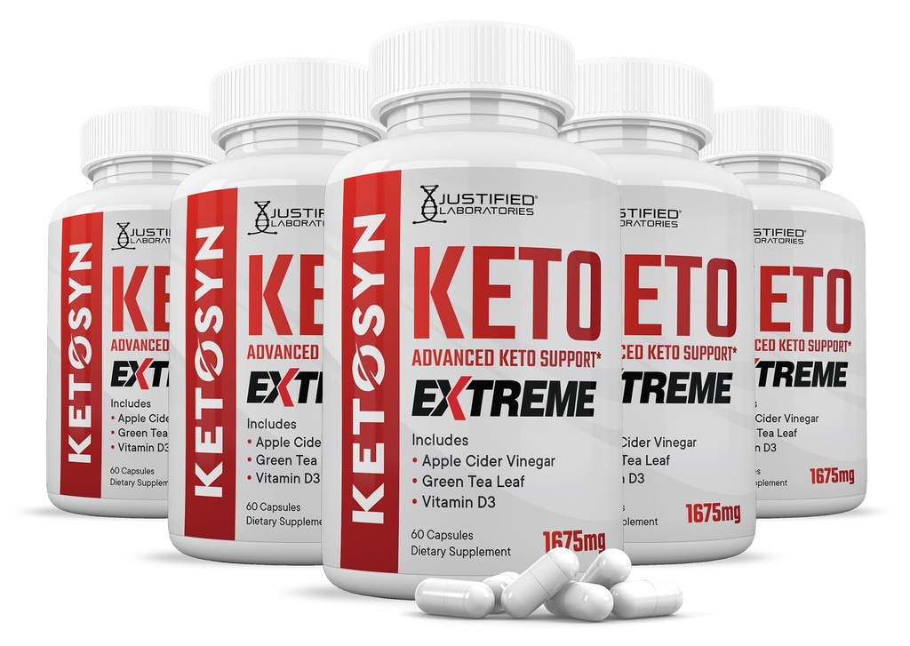 5 ambalaj) Ketosyn Keto ACV Pastile extreme 1675 MG Keto suport Blend capsule Alternative la Keto ACV Gummies Formulat cu Apple Cidru Oţet extra Fecioară Olive pulbere verde Ceai Leaf 300 capsule