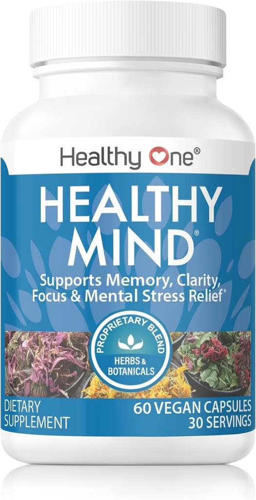 Minte sănătoasă - sigură pentru adolescenți - Ceață cerebrală - Funcția cognitivă - Concentrare - Focalizare - Optimizare neurală - Mood - Ginkgo Biloba - Ginseng - Rhodiola - Bacopa - Gotu Kola - Ceai verde - 150 Conte