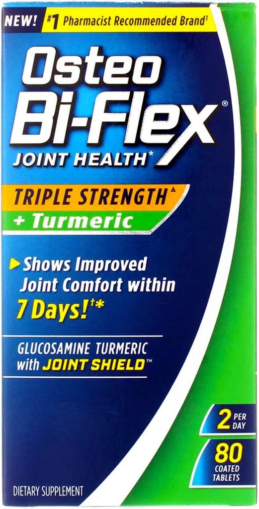 Osteo Bi-Flex Triple Putere + Turmeric, 80 Număr (Pachet de 2)